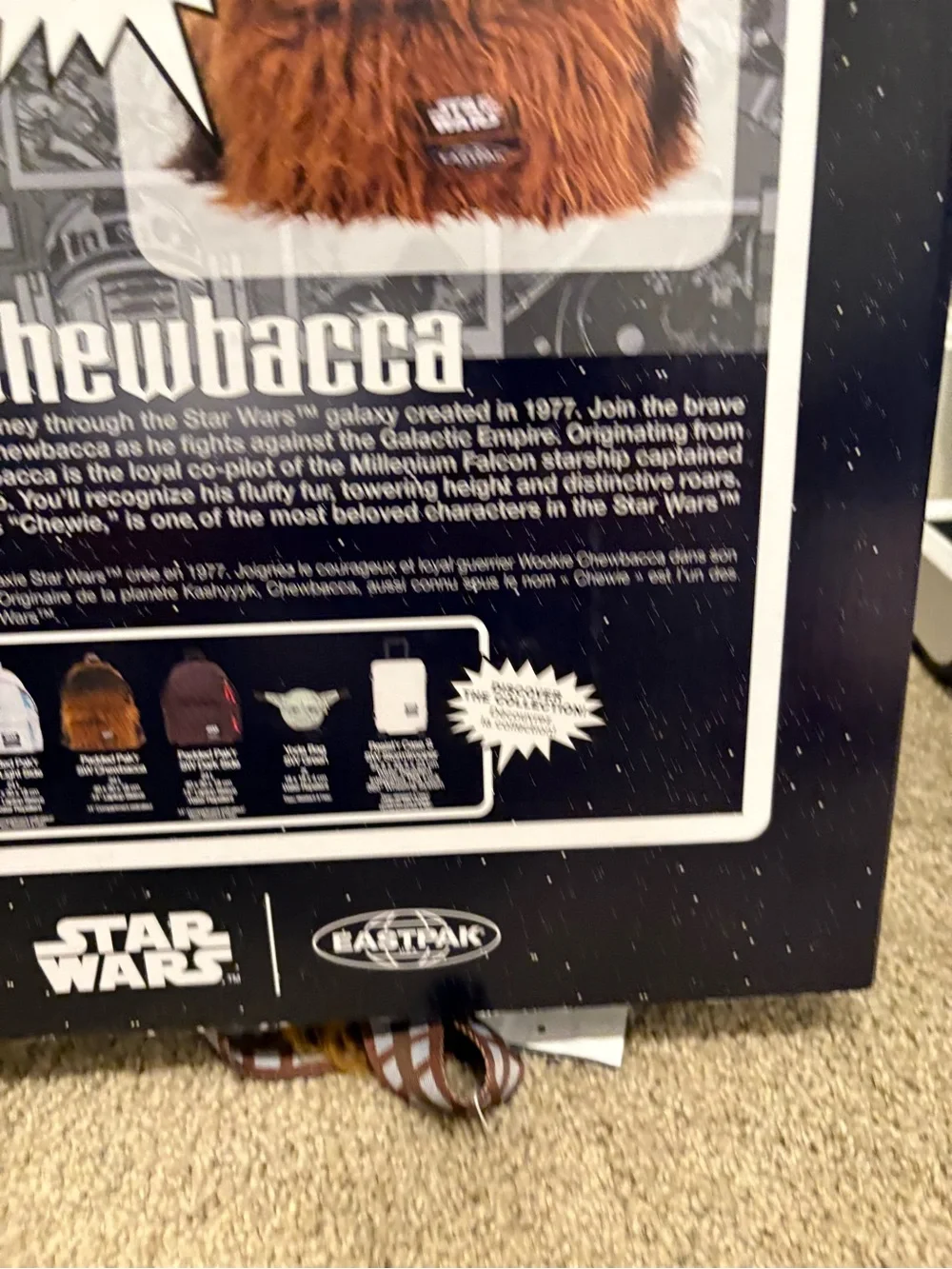 Eastpak Star Wars Chewbacca Backpack Rare New